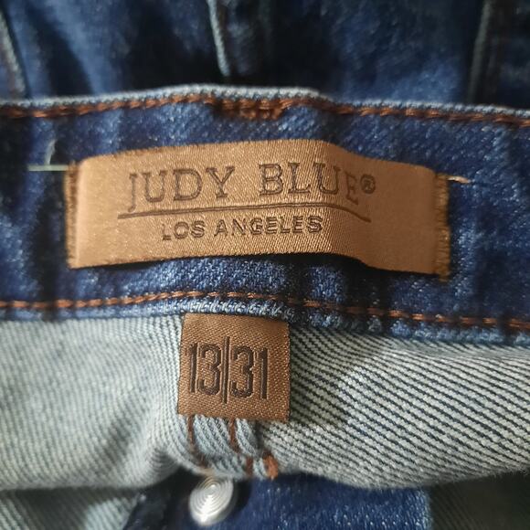Judy Blue Parker High Rise Straight Button Fly Junior Jeans Size 13/31 - Picture 4 of 9